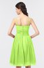 ColsBM Alisha Bright Green Sexy A-line Sleeveless Zip up Knee Length Ruching Bridesmaid Dresses