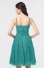ColsBM Alisha Emerald Green Sexy A-line Sleeveless Zip up Knee Length Ruching Bridesmaid Dresses