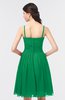 ColsBM Alisha Green Sexy A-line Sleeveless Zip up Knee Length Ruching Bridesmaid Dresses