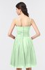 ColsBM Alisha Light Green Sexy A-line Sleeveless Zip up Knee Length Ruching Bridesmaid Dresses
