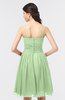 ColsBM Alisha Sage Green Sexy A-line Sleeveless Zip up Knee Length Ruching Bridesmaid Dresses
