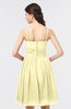 ColsBM Alisha Soft Yellow Sexy A-line Sleeveless Zip up Knee Length Ruching Bridesmaid Dresses