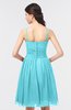 ColsBM Alisha Turquoise Sexy A-line Sleeveless Zip up Knee Length Ruching Bridesmaid Dresses