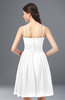 ColsBM Alisha White Sexy A-line Sleeveless Zip up Knee Length Ruching Bridesmaid Dresses