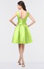 ColsBM Leila Lime Green Mature A-line Scoop Sleeveless Ruching Bridesmaid Dresses