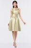ColsBM Leila Novelle Peach Mature A-line Scoop Sleeveless Ruching Bridesmaid Dresses