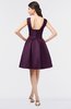 ColsBM Leila Plum Mature A-line Scoop Sleeveless Ruching Bridesmaid Dresses