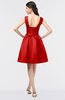 ColsBM Leila Red Mature A-line Scoop Sleeveless Ruching Bridesmaid Dresses