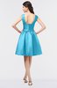ColsBM Leila River Blue Mature A-line Scoop Sleeveless Ruching Bridesmaid Dresses