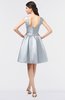 ColsBM Leila Silver Mature A-line Scoop Sleeveless Ruching Bridesmaid Dresses