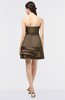 ColsBM Caylee Cocoa Brown Sexy Strapless Sleeveless Zip up Plainness Bridesmaid Dresses