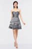 ColsBM Caylee Frost Grey Sexy Strapless Sleeveless Zip up Plainness Bridesmaid Dresses