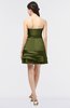 ColsBM Caylee Olive Green Sexy Strapless Sleeveless Zip up Plainness Bridesmaid Dresses
