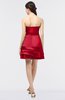 ColsBM Caylee Red Sexy Strapless Sleeveless Zip up Plainness Bridesmaid Dresses