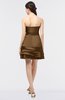 ColsBM Caylee Toffee Sexy Strapless Sleeveless Zip up Plainness Bridesmaid Dresses