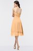 ColsBM Alondra Apricot Gorgeous A-line Strapless Zip up Knee Length Plainness Bridesmaid Dresses