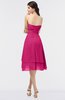 ColsBM Alondra Beetroot Purple Gorgeous A-line Strapless Zip up Knee Length Plainness Bridesmaid Dresses