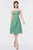 ColsBM Alondra Beryl Green Gorgeous A-line Strapless Zip up Knee Length Plainness Bridesmaid Dresses
