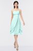 ColsBM Alondra Blue Glass Gorgeous A-line Strapless Zip up Knee Length Plainness Bridesmaid Dresses