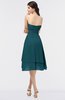 ColsBM Alondra Blue Green Gorgeous A-line Strapless Zip up Knee Length Plainness Bridesmaid Dresses