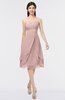 ColsBM Alondra Blush Pink Gorgeous A-line Strapless Zip up Knee Length Plainness Bridesmaid Dresses