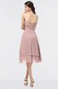 ColsBM Alondra Blush Pink Gorgeous A-line Strapless Zip up Knee Length Plainness Bridesmaid Dresses