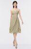 ColsBM Alondra Candied Ginger Gorgeous A-line Strapless Zip up Knee Length Plainness Bridesmaid Dresses