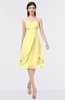 ColsBM Alondra Daffodil Gorgeous A-line Strapless Zip up Knee Length Plainness Bridesmaid Dresses
