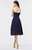 ColsBM Alondra Dark Sapphire Gorgeous A-line Strapless Zip up Knee Length Plainness Bridesmaid Dresses