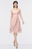 ColsBM Alondra Dusty Rose Gorgeous A-line Strapless Zip up Knee Length Plainness Bridesmaid Dresses