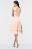 ColsBM Alondra Fresh Salmon Gorgeous A-line Strapless Zip up Knee Length Plainness Bridesmaid Dresses