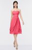 ColsBM Alondra Guava Gorgeous A-line Strapless Zip up Knee Length Plainness Bridesmaid Dresses