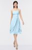 ColsBM Alondra Ice Blue Gorgeous A-line Strapless Zip up Knee Length Plainness Bridesmaid Dresses