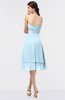 ColsBM Alondra Ice Blue Gorgeous A-line Strapless Zip up Knee Length Plainness Bridesmaid Dresses