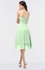 ColsBM Alondra Light Green Gorgeous A-line Strapless Zip up Knee Length Plainness Bridesmaid Dresses