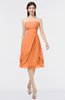 ColsBM Alondra Mango Gorgeous A-line Strapless Zip up Knee Length Plainness Bridesmaid Dresses