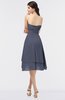 ColsBM Alondra Nightshadow Blue Gorgeous A-line Strapless Zip up Knee Length Plainness Bridesmaid Dresses