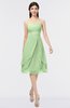 ColsBM Alondra Sage Green Gorgeous A-line Strapless Zip up Knee Length Plainness Bridesmaid Dresses