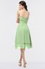 ColsBM Alondra Sage Green Gorgeous A-line Strapless Zip up Knee Length Plainness Bridesmaid Dresses