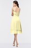 ColsBM Alondra Soft Yellow Gorgeous A-line Strapless Zip up Knee Length Plainness Bridesmaid Dresses
