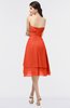 ColsBM Alondra Tangerine Tango Gorgeous A-line Strapless Zip up Knee Length Plainness Bridesmaid Dresses