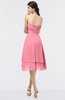 ColsBM Alondra Watermelon Gorgeous A-line Strapless Zip up Knee Length Plainness Bridesmaid Dresses