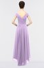 ColsBM Juliana Lavendula Elegant V-neck Short Sleeve Zip up Appliques Bridesmaid Dresses