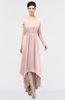 ColsBM Juliana Veiled Rose Elegant V-neck Short Sleeve Zip up Appliques Bridesmaid Dresses