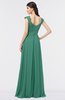 ColsBM Heidi Beryl Green Elegant A-line Square Sleeveless Lace Bridesmaid Dresses