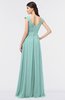 ColsBM Heidi Blue Glass Elegant A-line Square Sleeveless Lace Bridesmaid Dresses