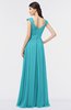 ColsBM Heidi Blue Radiance Elegant A-line Square Sleeveless Lace Bridesmaid Dresses
