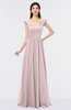 ColsBM Heidi Blush Elegant A-line Square Sleeveless Lace Bridesmaid Dresses