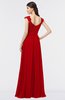 ColsBM Heidi Flame Scarlet Elegant A-line Square Sleeveless Lace Bridesmaid Dresses