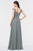 ColsBM Heidi Frost Grey Elegant A-line Square Sleeveless Lace Bridesmaid Dresses